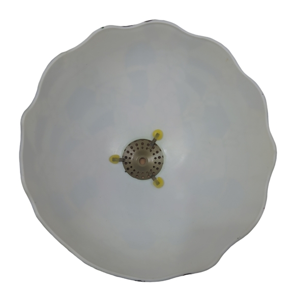 Tiffany Style Stained Plastic Floral Hanging Light Shade Ceiling Fixture Vintage - Picture 5 of 8